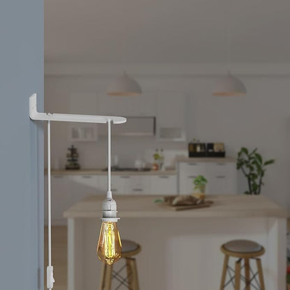 Plug in Pendant Light 2m/4.5m Cable E27 Lamp Holder~4119