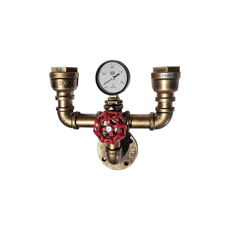 Steampunk vintage pipe light