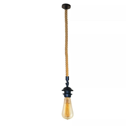 Hemp Ceiling Pendant Light Fitting E27 Lamp~4109
