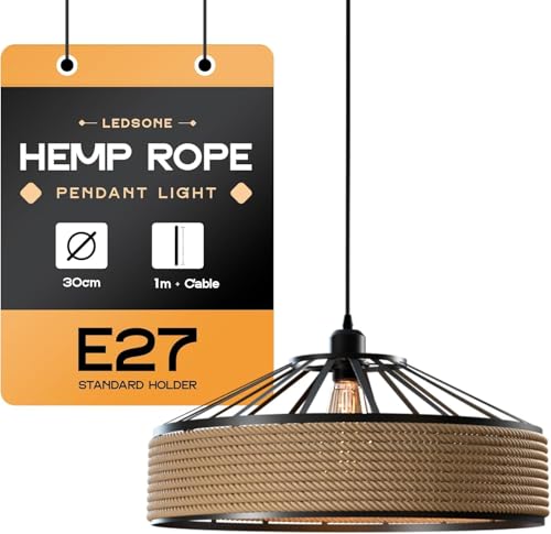 jute rope hanging light fixtur