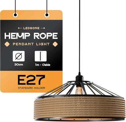 jute rope hanging light fixtur
