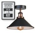 wrought iron shell lamp down