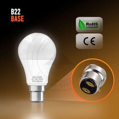 18W B22 Light Bulb Energy Saving Lamp Warm White Globe~3000