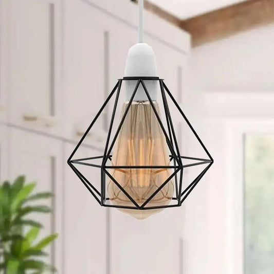 diamond metal Wire Cage Easy Fit lampshade