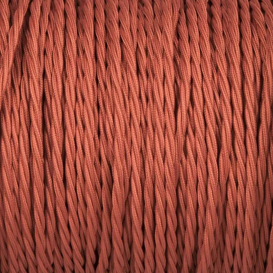 Vintage  2 core Twisted Braided Cable, Electrical Fabric Cable
