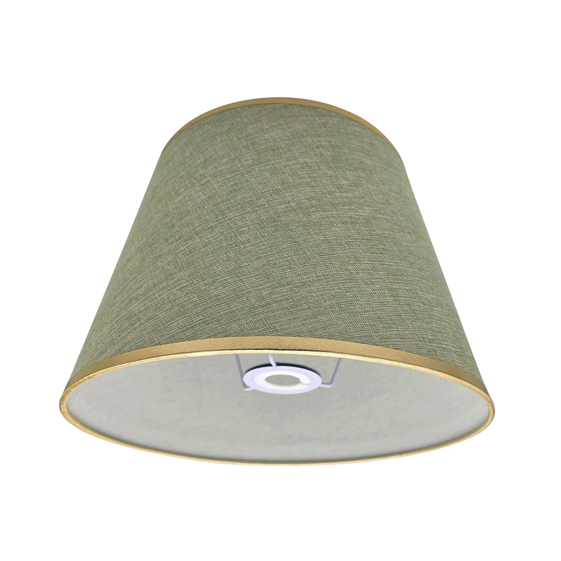 Bedside Tables with Light Desk Lamps and Linen Accents Army Green