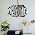 Crystal Glass Lamp Cage Ceiling Light Fixture Fitting Light Cage ~3762 - Vintagelite