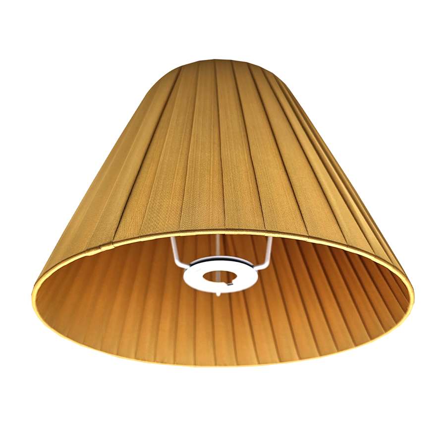 Modern Fabric coolie Lampshade - Yellow