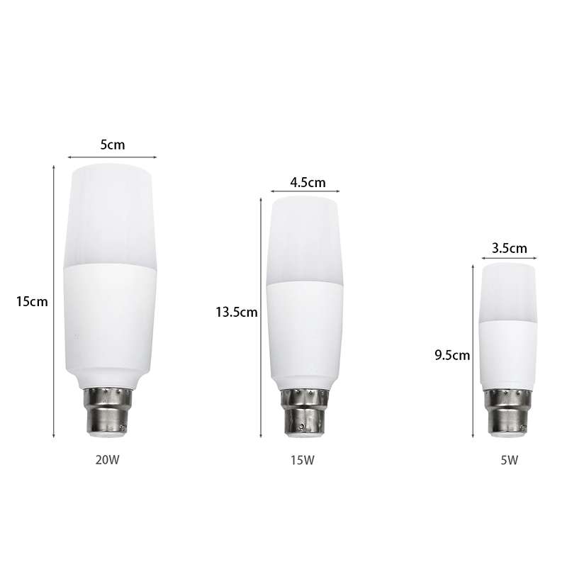 LED Cone Bulb B22 Base 5W ,10W, 15W ,20W for Home Decor Energy Saving ~ Size Image