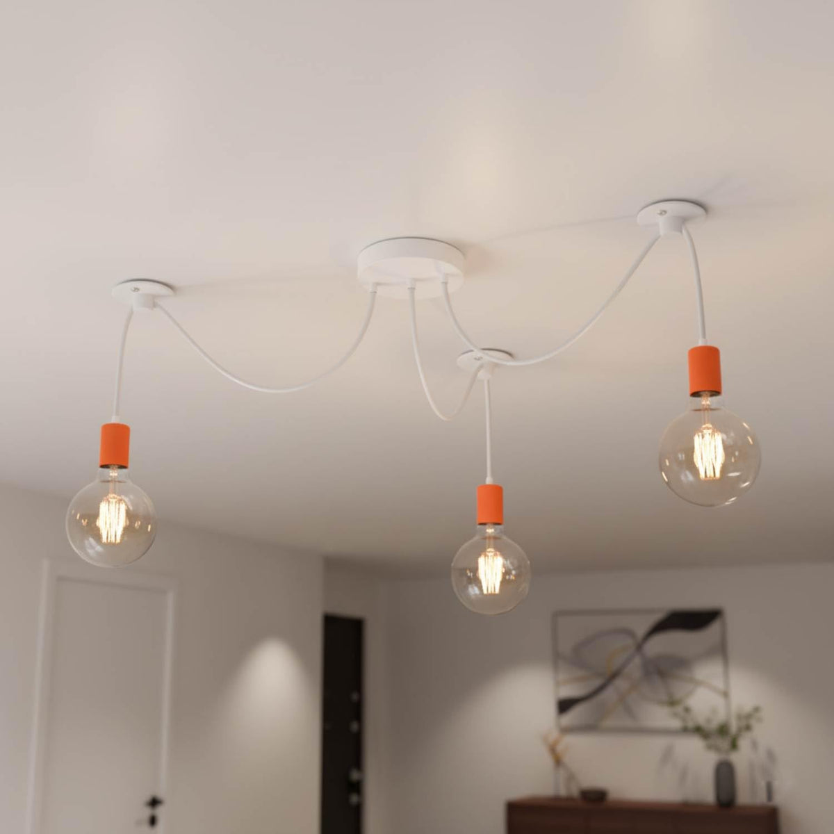 3 Head Industrial Spider Pendant Light~4098