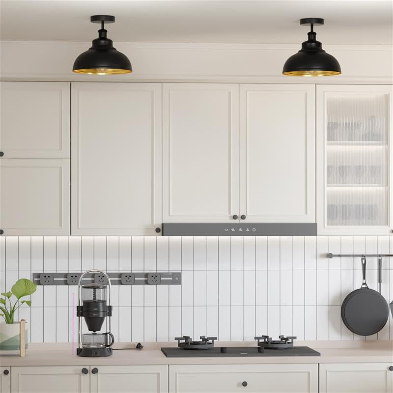 Industrial Modern Semi Flush Mount Ceiling Light~4064