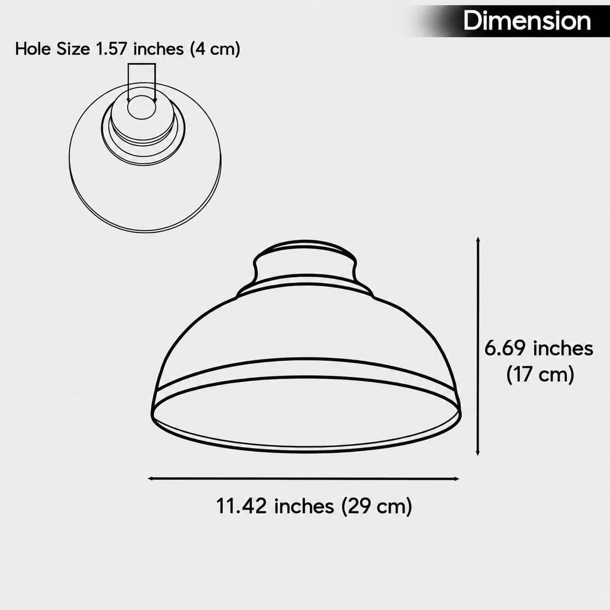 2Pack 29cm Lamp Shade,Pendant Ceiling Light Shade~4080