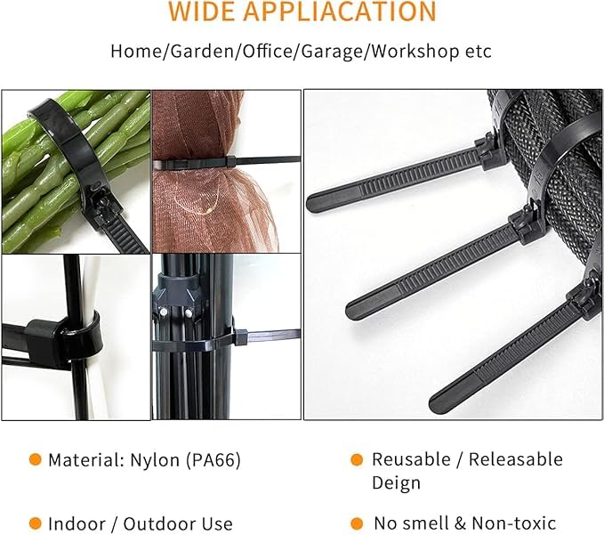 reusable nylon cable ties