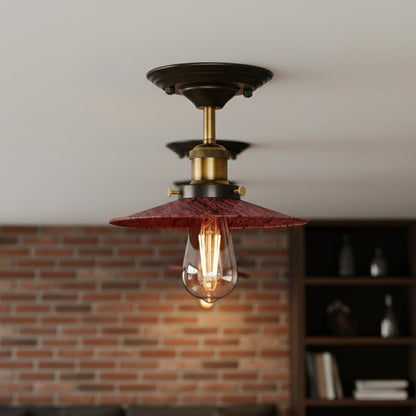 Industrial Semi Flush Mount LED Ceiling Light~4047
