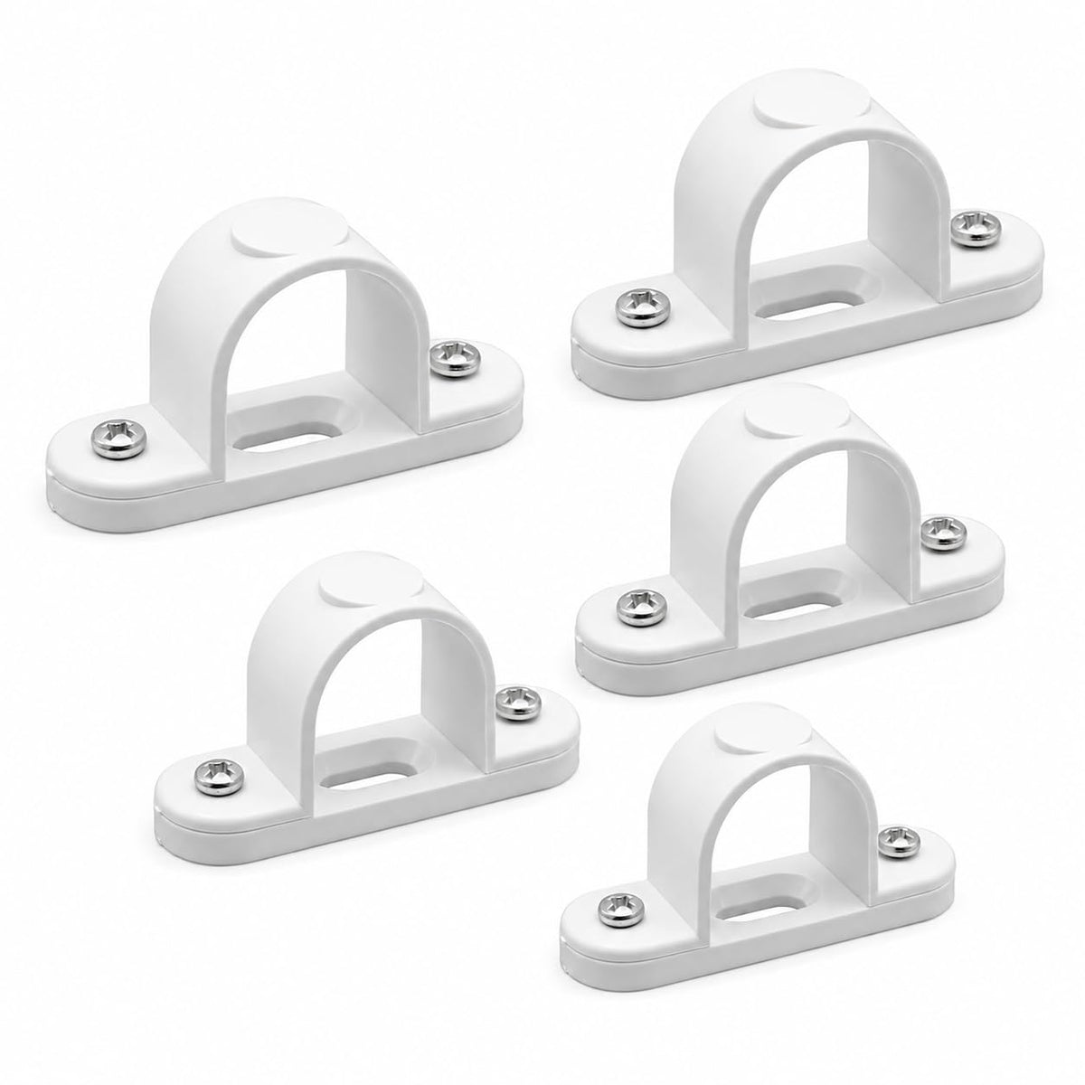 20mm white PVC conduit saddle