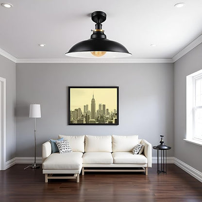 Flush Mount Ceiling Light Metal 32cm Light Shade~4125