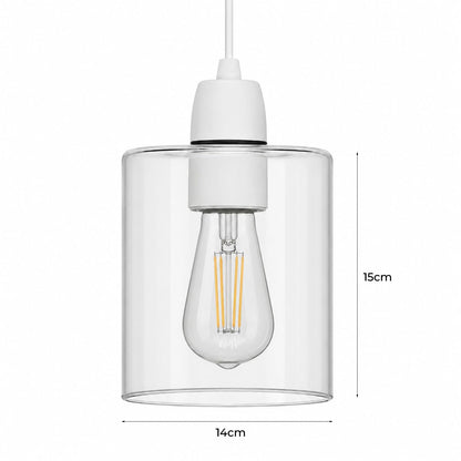 2Pack Glass Lamp Shade E27 Easy Fit Ceiling Pendant~4111