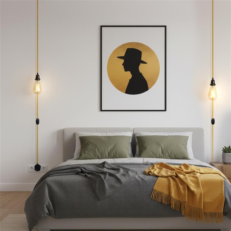 Industrial hanging 4m Plug in Pendant Light Fit~4065