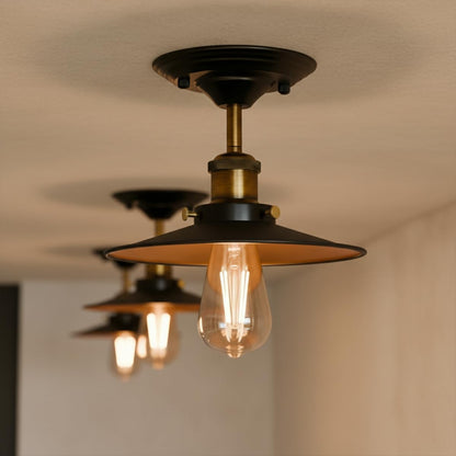 Industrial Semi Flush Mount LED Ceiling Light~4047