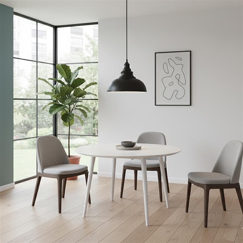 Curvy Metal Shade Pendant Light  E27 29cm Metal Shade~4151
