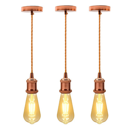 Vintage E27 Pendant Light 2m Cable 3 Pack~4087
