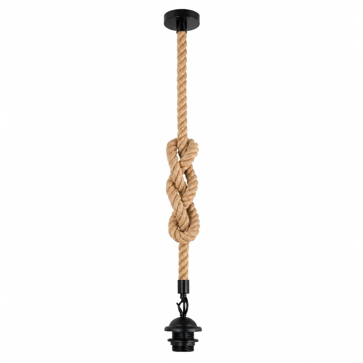 Hemp Ceiling Pendant Light Fitting E27 Lamp~4109
