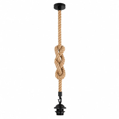 Hemp Ceiling Pendant Light Fitting E27 Lamp~4109