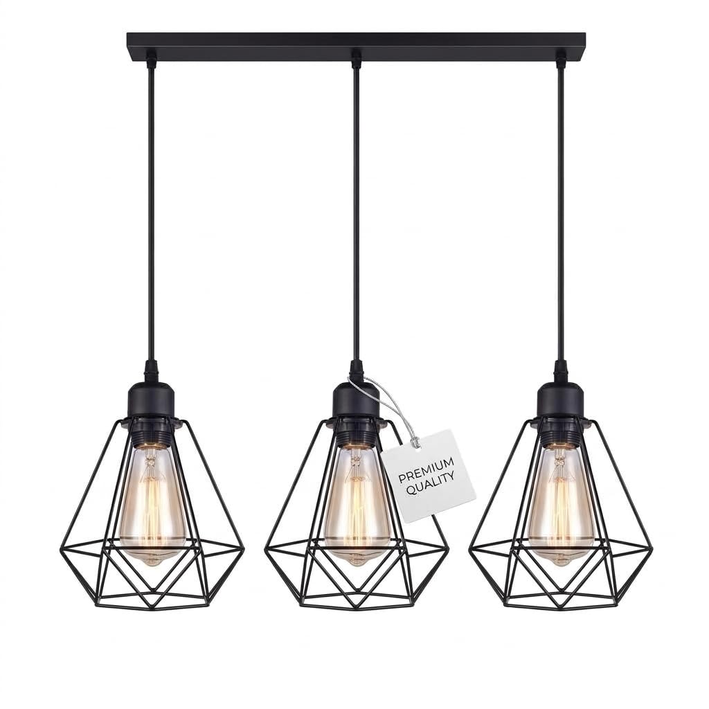black shade lampshade ceiling