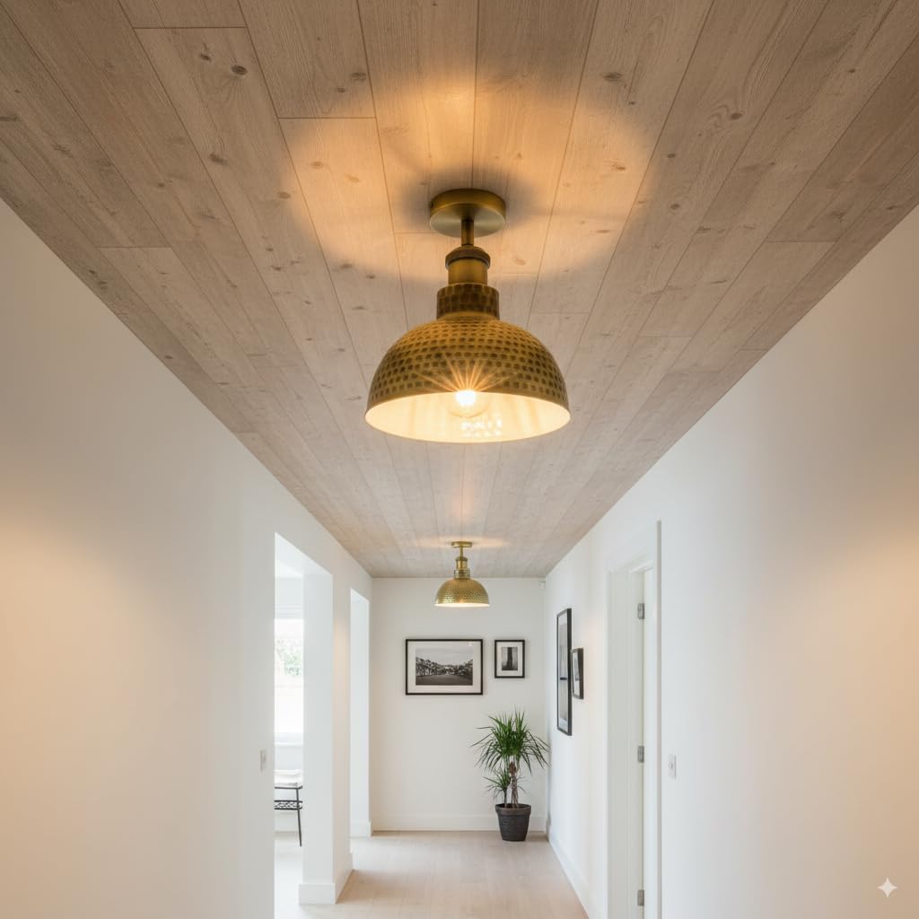 Industrial Modern Semi Flush Mount Ceiling Light~4064