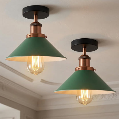 brushed copper ceiling shade