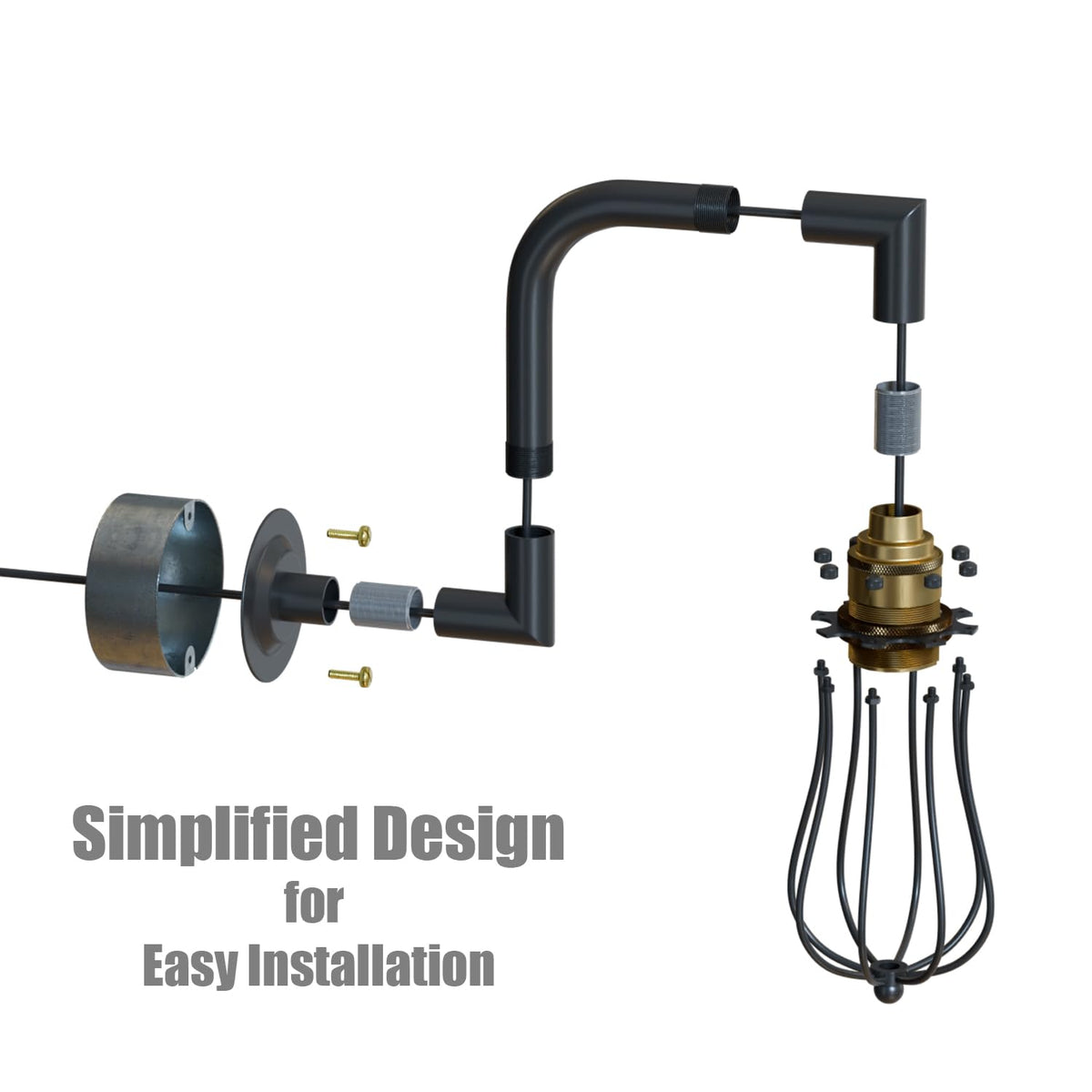industrial wall light pipe