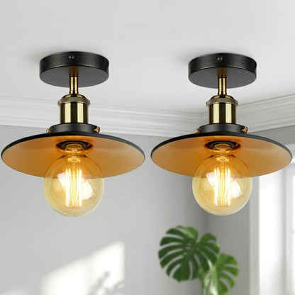 2 Pack Vintage E27 Flush Mount Ceiling Lights~4082