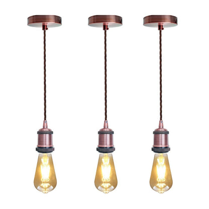 Vintage E27 Pendant Light 2m Cable 3 Pack~4087