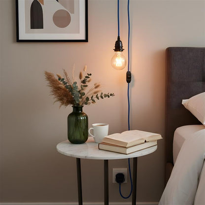 Industrial hanging 4m Plug in Pendant Light Fit~4065