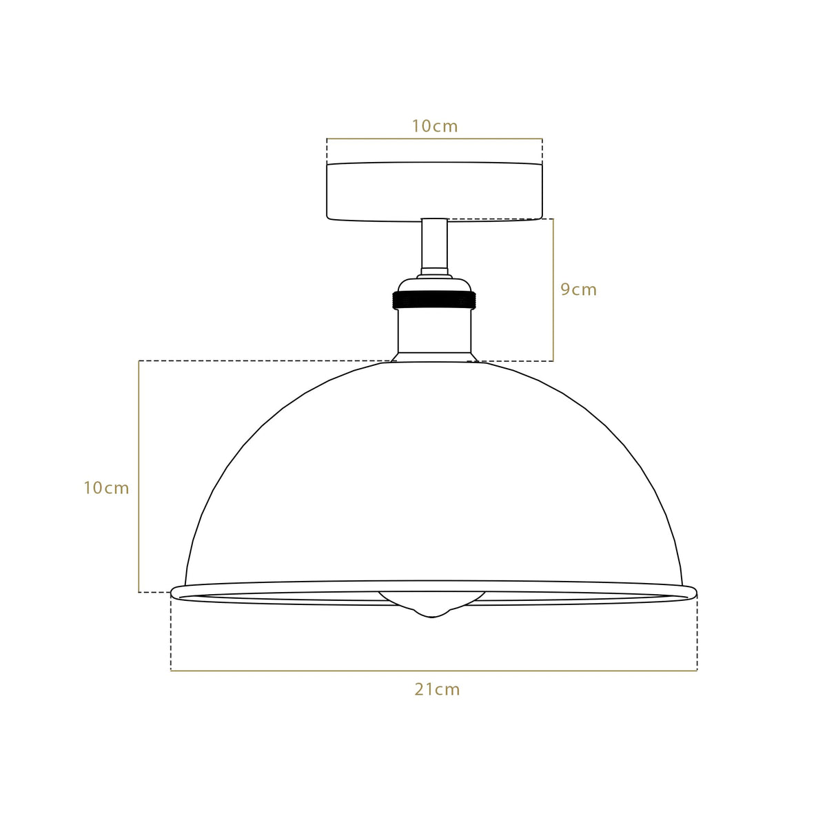 Metal  ceiling light e27 flush mount light