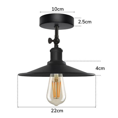 Retro E27 Base Adjustable Metal Ceiling Light~4046