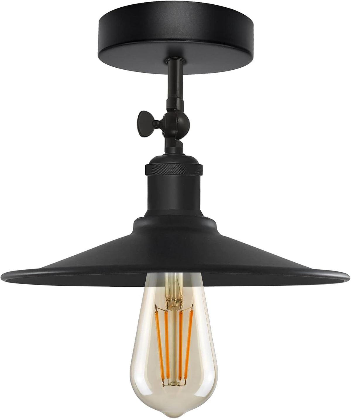 Retro E27 Base Adjustable Metal Ceiling Light~4046