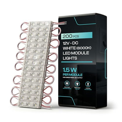 100pcs Injection LED Module for Signs 1.5W DC12V~4104