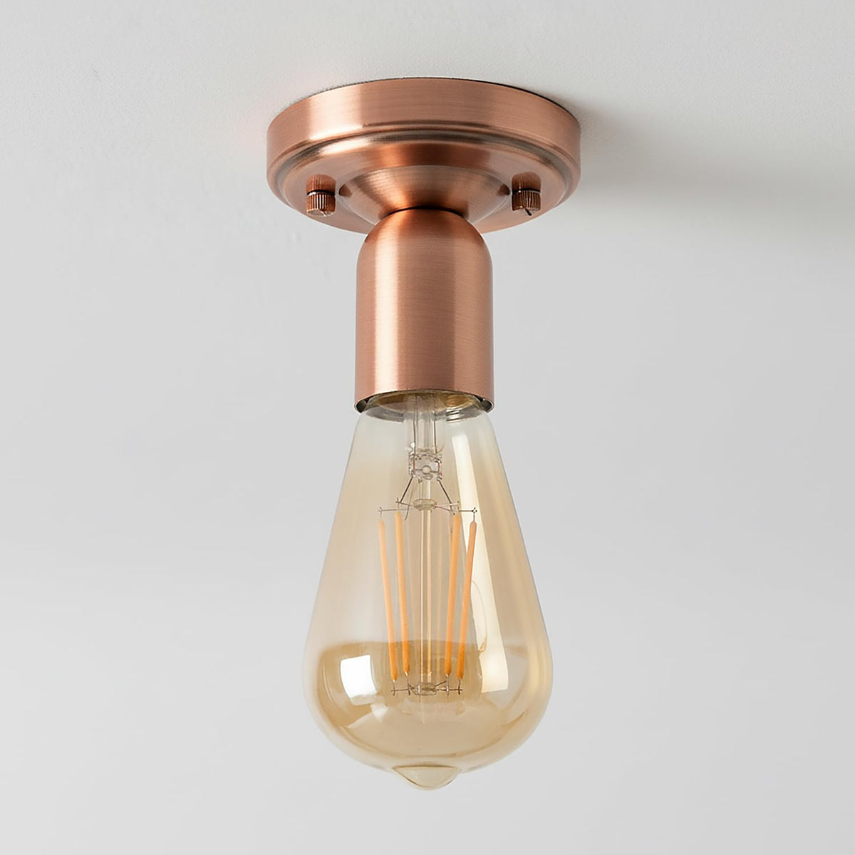 2 Pack Vintage Ceiling Lamp E27 Flush Mount Light Fixture~4085