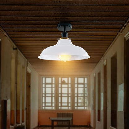 Flush Mount Ceiling Light Metal 32cm Light Shade~4125