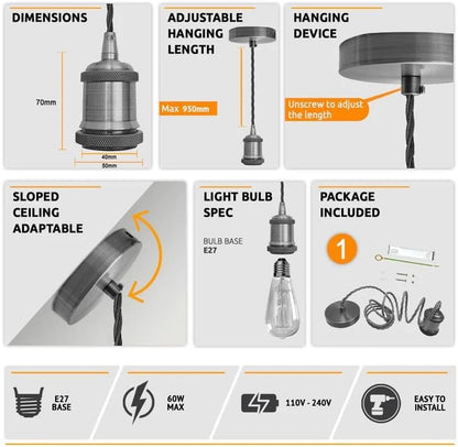 screw socket lamp holder light