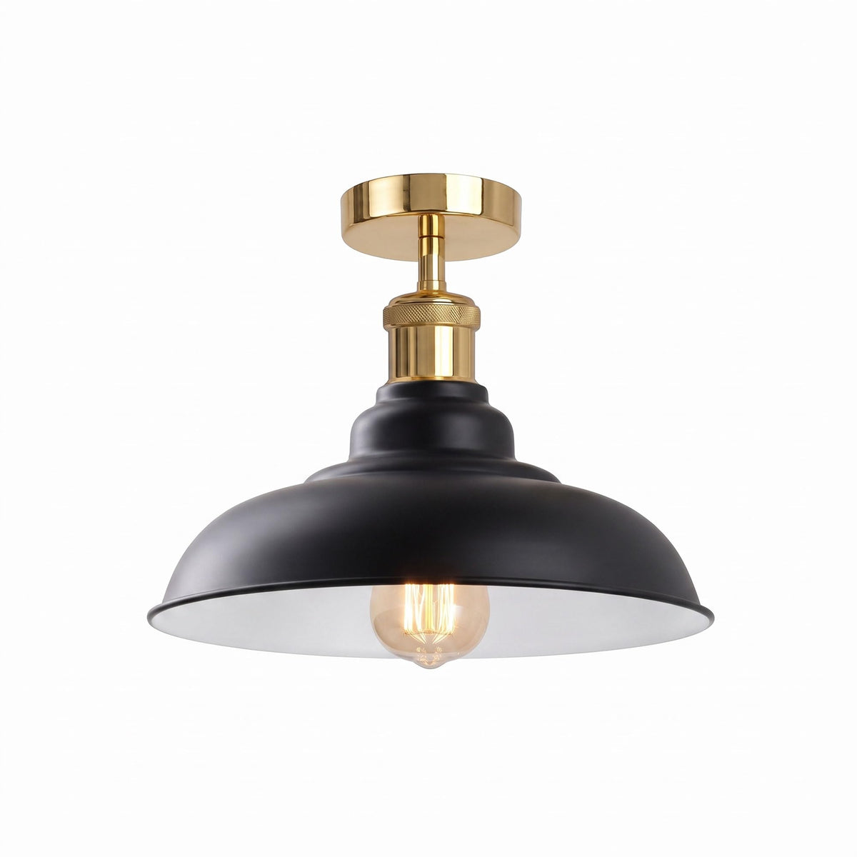 cage semi flush ceiling light