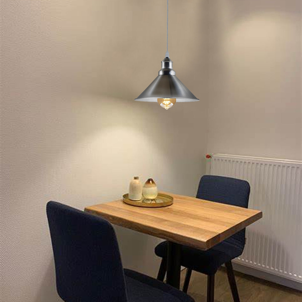 Vintage  Metal Pendant Light – Retro Ceiling Hanging Lamp~4036