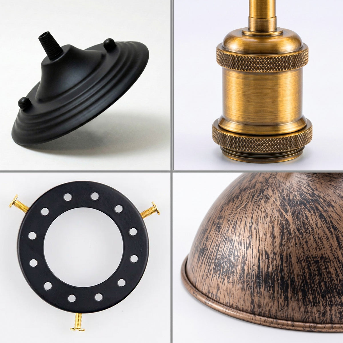 Industrial Ceiling Lights E27 Dome Flush Light Fitting~4090