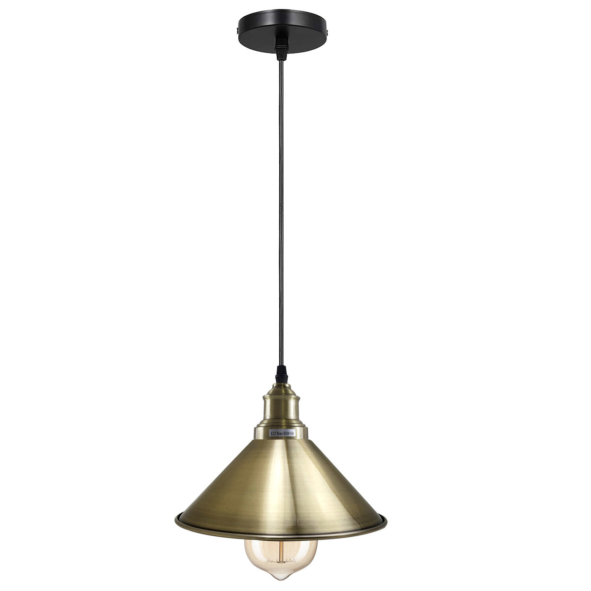 Vintage  Metal Pendant Light – Retro Ceiling Hanging Lamp~4036