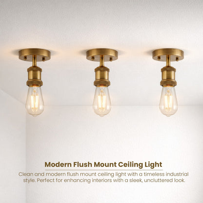 Vintage Semi Flush Mount Light Metal E27 Lamp Holder~ 4042