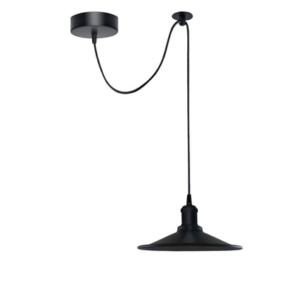 1-5 Way Spider Pendant Light Black Flat Shade Industrial Retro Ceiling Light E27
