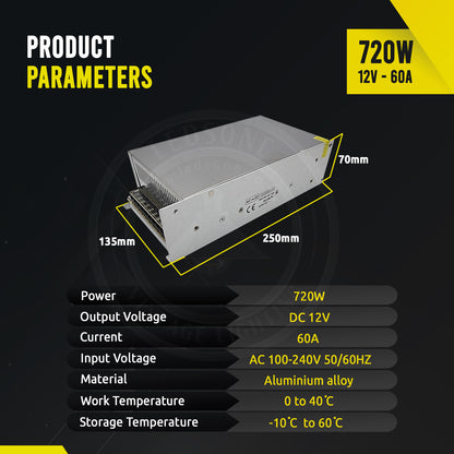 12V 24V IP20 Indoor Switching LED Power Supply~4057