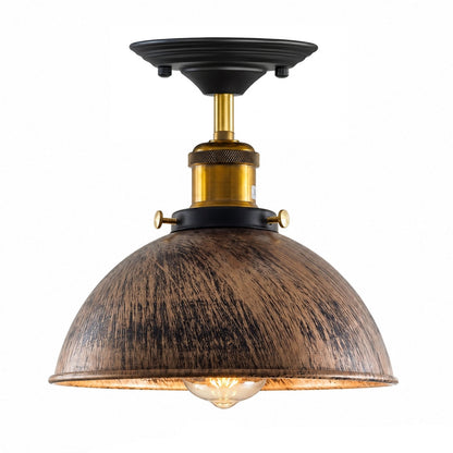 Industrial Ceiling Lights E27 Dome Flush Light Fitting~4090
