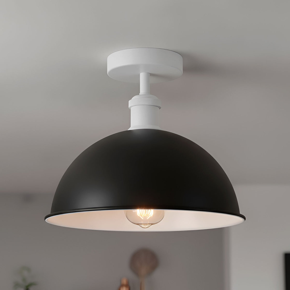 Vintage Industrial Flush Mount E27 Ceiling Light~4183